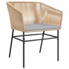 vidaXL - Patio Chairs with Cushions 2 pcs Brown Poly Rattan for Outdoor Lounge/Garden/Deck Seating - 4 of 4