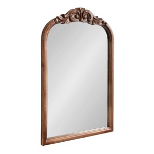 Kate & Laurel All Things Decor 24"x36" Arendahl Wood Arch Mirror - 1 of 4