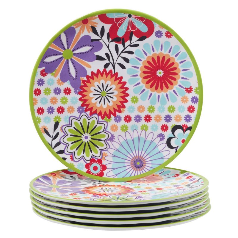 Set of 6 Carnaby Melamine Dining Plates - Certified International, 1 of 5