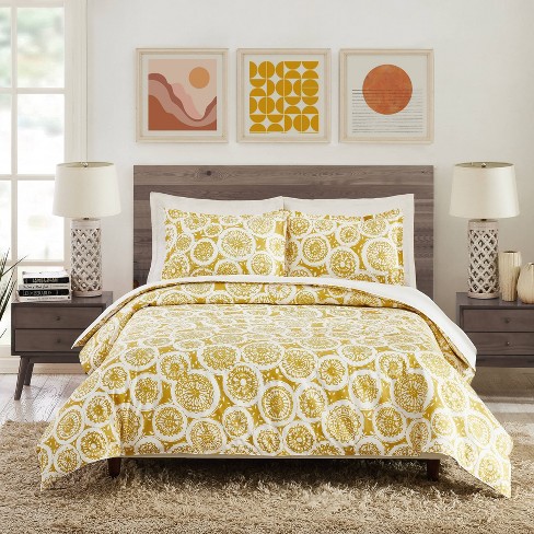 Mustard comforter deals