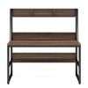 Resenkos Computer Desk, Office Desk, Study Desk,47" Computer Desk, Heavy Duty Writing Desk with Hutch & Bookshelf,Brown - 3 of 3