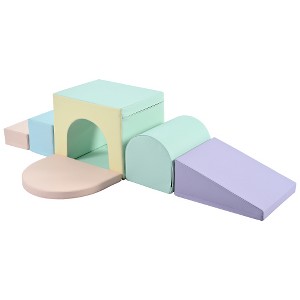 JUJABU Colorful Soft Climb and Crawl Foam Playset 7 in 1 - 1 of 4