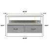 Sorbus TV Stand Dresser with 2 Drawers - Television Riser Chest with Storage - Bedroom, Living Room, Closet, & Dorm Furniture - 3 of 4