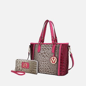 MKF Collection Lizza Croco Embossed Fashion Tote Handbag Women’s Accessories by Mia K - 1 of 4