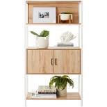Best Choice Products Storage Bookshelf for Living Room, Walkway w/ Enclosed Cabinet, Elevated Design