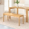 MH London Tilly 47" Solid Wood Entryway Bench with Scallop Edge - 2 of 4