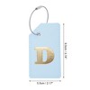 Unique Bargains Luggage Tag Light Blue 1 Pc - 2 of 4