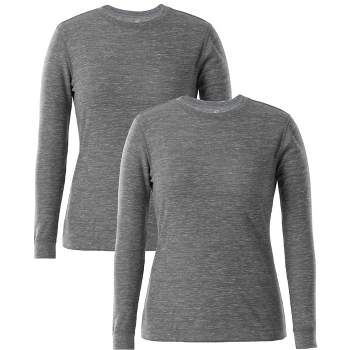 WESBR Women's Thermal Underwear, Cashmere top thermal underwear woman  winter thermal shirt woman clothes underwear wear thermal clothes woman  (Color : Gray, Size : M only top): Buy Online at Best Price