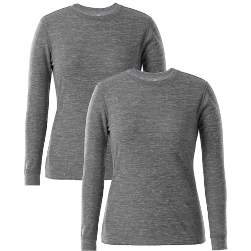 Fruit Of The Loom Women's And Plus Long Underwear Waffle Thermal Tops,  2-pack : Target