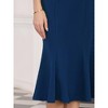 INSPIRE CHIC Women's High Waist Ruffle Hem Midi Length Mermaid Skirt - 4 of 4