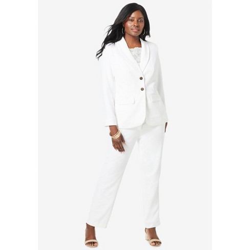 Jessica London Women's Plus Size Single-breasted Pantsuit, 18 W