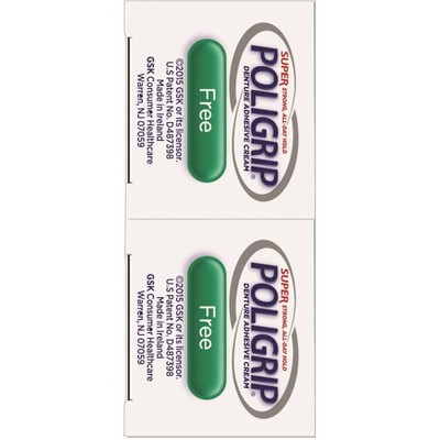 Poligrip Free 2pk Denture Adhesive