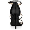 Allegra K Women's Rhinestone Ankle Strap Stiletto Heeled Sandals - 3 of 4