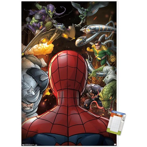 Trends International Marvel Spidey and His Amazing Friends - Webs Framed  Wall Poster Prints Black Framed Version 14.725 x 22.375