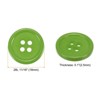 Unique Bargains Resin Craft Snap Round Flat 4-Hole Sewing Buttons 50 Pcs - 2 of 4