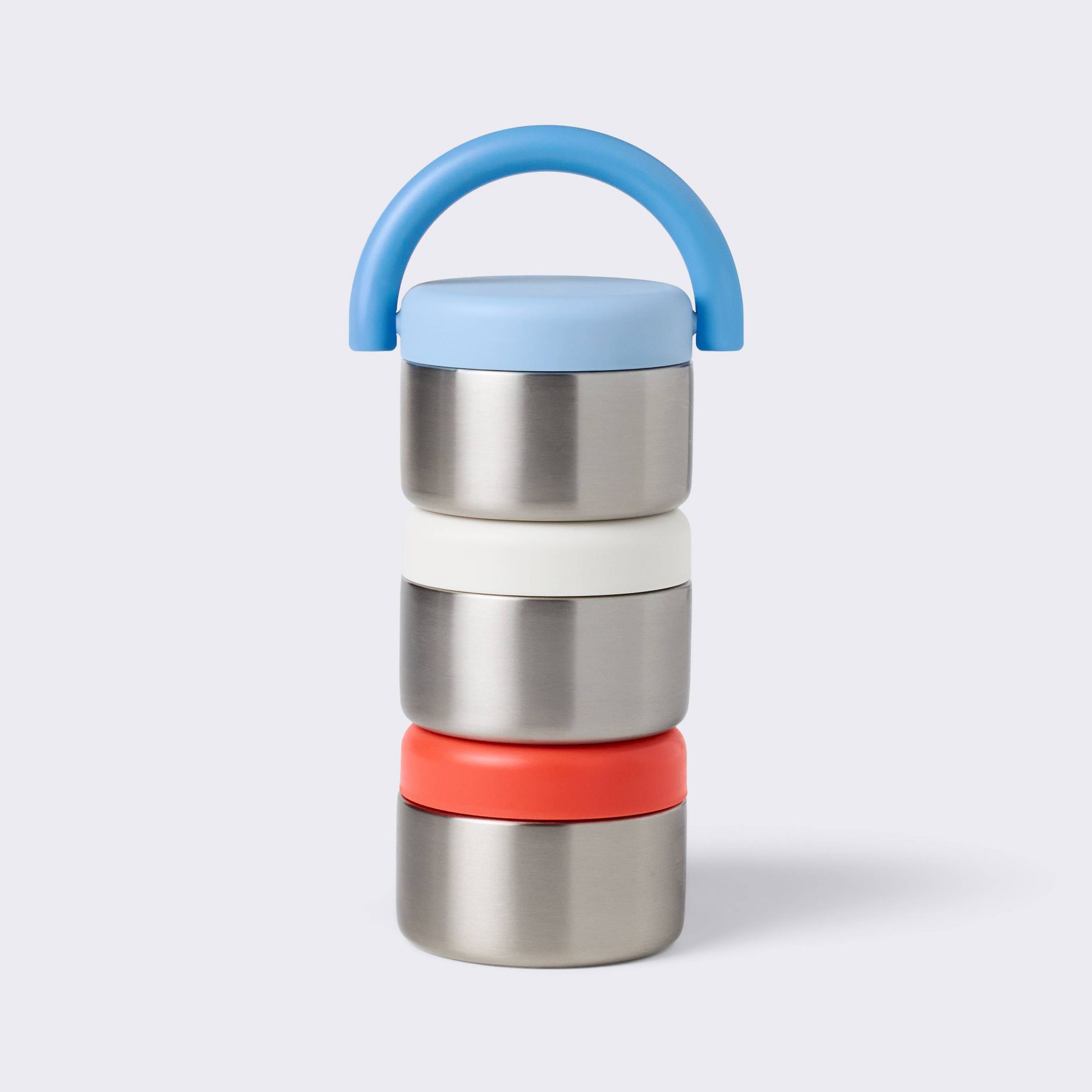 5 fl oz 3pc Stacking Snacker Food Storage Cups - Americana - Cloud Island™