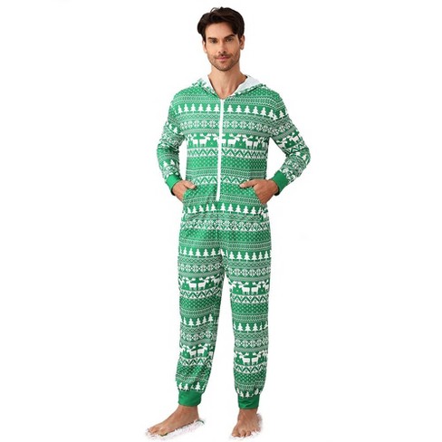 Christmas Pajamas For Family Matching Pjs Set Hoodie Zipper Christmas Onesies For Adults Target