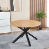Extendable table,DINING TABLE,OFFICE TABLE,COFFEE TABLE,metal leg,MDF top,120/160x120x75cm - 3 of 4