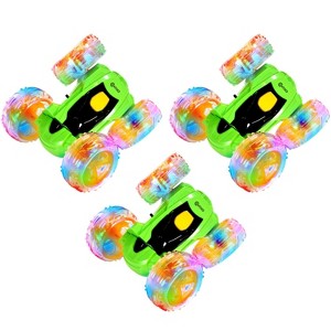 Contixo SC3 RC Stunt Car 4WD – 3‑Pack, Double‑Sided 360° Flip Racer with LED Lights & Wristband Remote, Ages 4+ - 1 of 1
