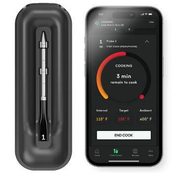 ThermoPro Twin TempSpike 500FT Truly Wireless Meat Thermometer with 2 Meat  Probes and Signal Booster iOS / Android compatible