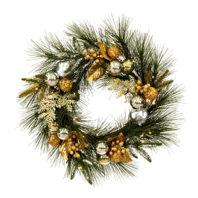 Vickerman Gold and Silver Artificial Wreaths