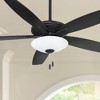 52" Minka Aire Modern Indoor Ceiling Fan with LED Light Coal Black Frosted White Glass for Living Room Kitchen Bedroom Family Home - 2 of 4