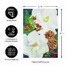 Evergreen Holiday Magnolia Arrangement Suede Garden Flag 12 x 18 Inches Indoor Outdoor Decor - 4 of 4