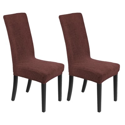 Unique Bargains Waterproof Jacquard Elastic Band Durable Dining Chair Slipcovers