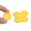 Unique Bargains Sewing Resin Round Flat 4-Hole Replacement Craft Buttons 20 Pcs - 4 of 4