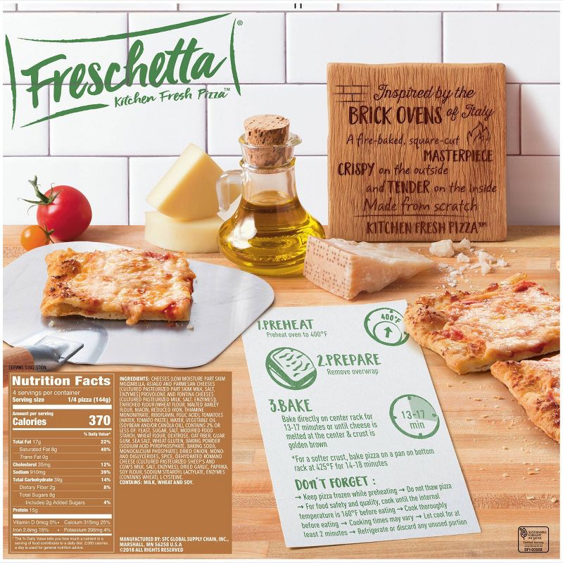 Freschetta Brick Oven Pizza Five Italian Cheese - 20.28oz, 6 of 14