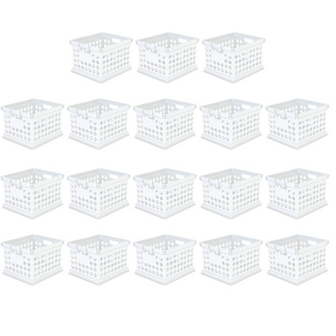 Sterilite Plastic Heavy Duty File Crate Stacking Storage (18 Pack)