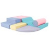 6-in-1 soft foam climber set for toddlers – crawl, climb, and play safely indoors with lightweight, cushioned modular pieces. - 2 of 4