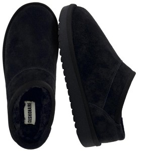 CUSHIONAIRE Hilo-3 Cozy Suede Womens Slippers, Soft Faux Fur Lined Slip On House Shoes for Women with Cushioned Memory Foam - 1 of 4