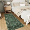 Floral Kitchen Rug – Washable, Non-Slip, Low Pile, Distressed Print Runner for Hallway, Bathroom, Laundry - 3 of 4