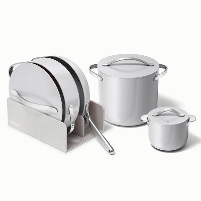 Gray Stainless Steel Non-Stick 4-Piece Cookware Set