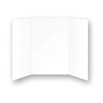 Lot (5) White Poster Board 9 x 11-1/2 x 0.020 Coated Satin Sheen One  Side