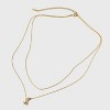 14K Gold Dipped Initial Bubble Multi-Strand Pendant Necklace - A New Day™ Gold - 3 of 4