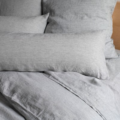 King Size Shadow Pinstripe French Linen Pillowcase Set