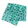 CTM Women's Lightweight Satin St. Patrick's Clover Leaf Print Scarf - 2 of 4