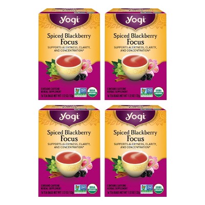 Yogi Tea - Spiced Blackberry Focus -  64 ct, 4 Pack