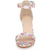 Allegra K Women's High Heels Ankle Strap Chunky Sandals - 2 of 4