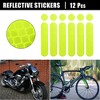 Unique Bargains Bicycle Motorcycle Helmet Adhesive Reflective Safety Stickers 12 Pcs - 2 of 4