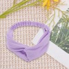 Unique Bargains Women's Button Stripe Elastic Headwrap 1 Pc - 4 of 4