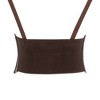 INSPIRE CHIC Women's Elastic Wide Waist Belt, Steampunk Underbust Corset Belts Faux Leather/Denim for Dress - 4 of 4