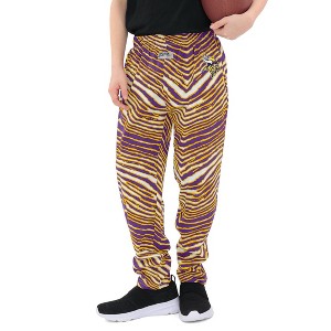 NFL Minnesota Vikings Zubaz Youth Zebra Screen Print Pants - 16/18