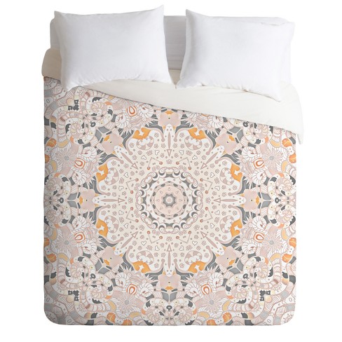 Gray Geo Monika Strigel Boho Summer Duvet Cover King Deny