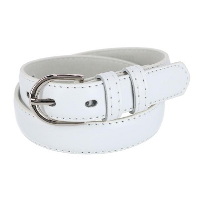 CTM Kid's Leather 1 inch Basic Dress Belt