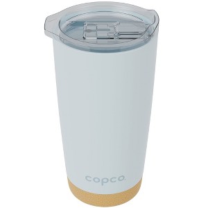 Copco Travel Tumbler with Cork Bottom, 20 oz. Double Wall Insulated Stainless Steel Coffee Mug, Leak-Proof BPA Free Lid - 1 of 4
