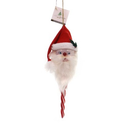 Italian Ornaments 9.0" Santa Icicle Face Ornament Italian Beard Italy  -  Tree Ornaments