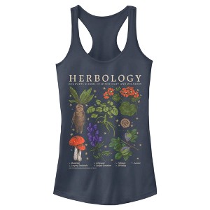 Juniors Womens Harry Potter Hogwarts Herbology Racerback Tank Top - 1 of 4